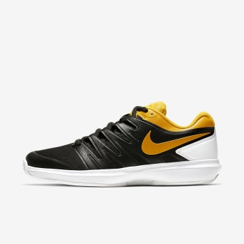 Nike Court Air Zoom Prestige - Tennissko - Sort/Hvide/Guld | DK-81296